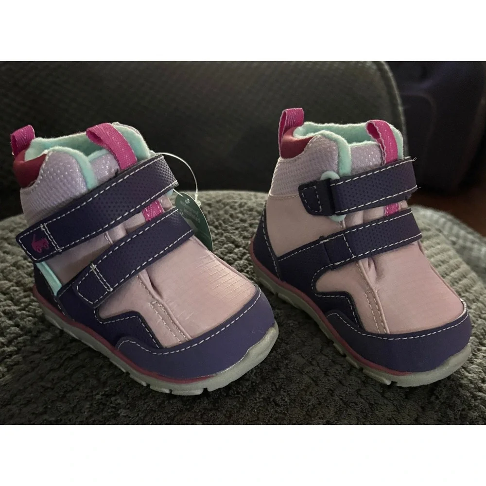 See Kai Run Atlas III  Purple Pink Waterproof Insulated Boots Toddler 5 EU 21